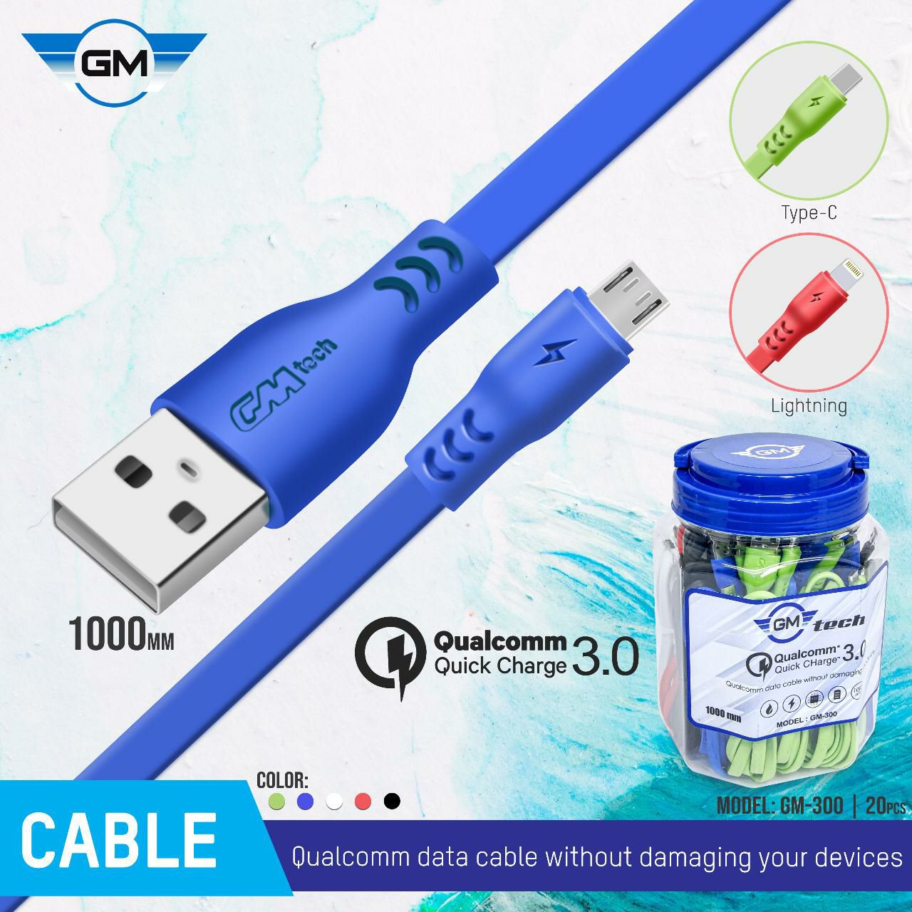 KABEL DATA GM-300 TYPE C (1 TOPLES 20)